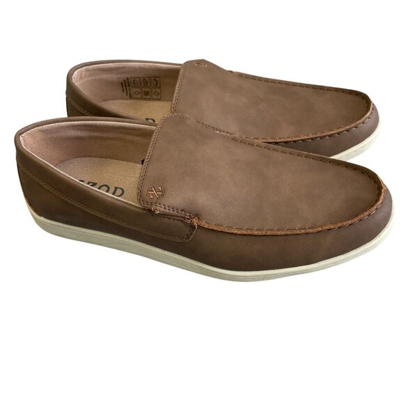 NEW Izod Seapoint Men's Size 9.5M Memory Foam Loafers Tan - Picture 1 of 6